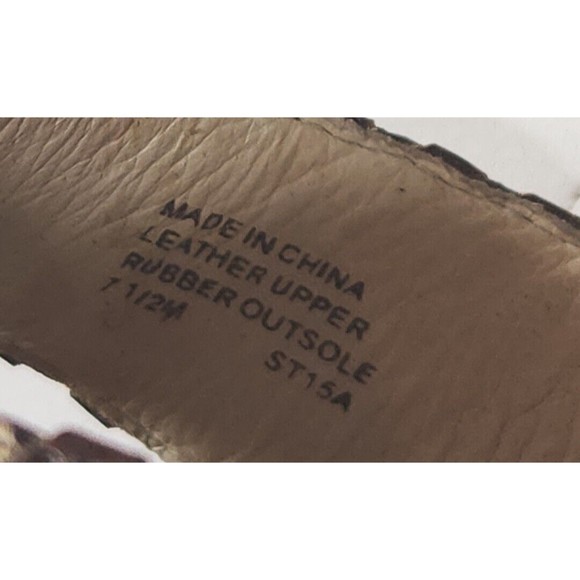 MICHAEL KORS Snakeskin Leather Womens Platform Strappy Heels Jet Set 6 Size 7.5 - Picture 8 of 9